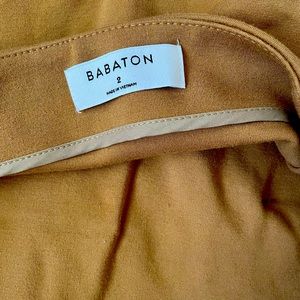 Babaton camel midi-skirt